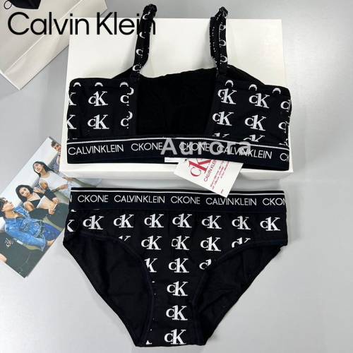 Aurora 購物分享💕 Calvin Klein CK ONE系列滿印花logo薄杯運動內衣 三角杯胸罩