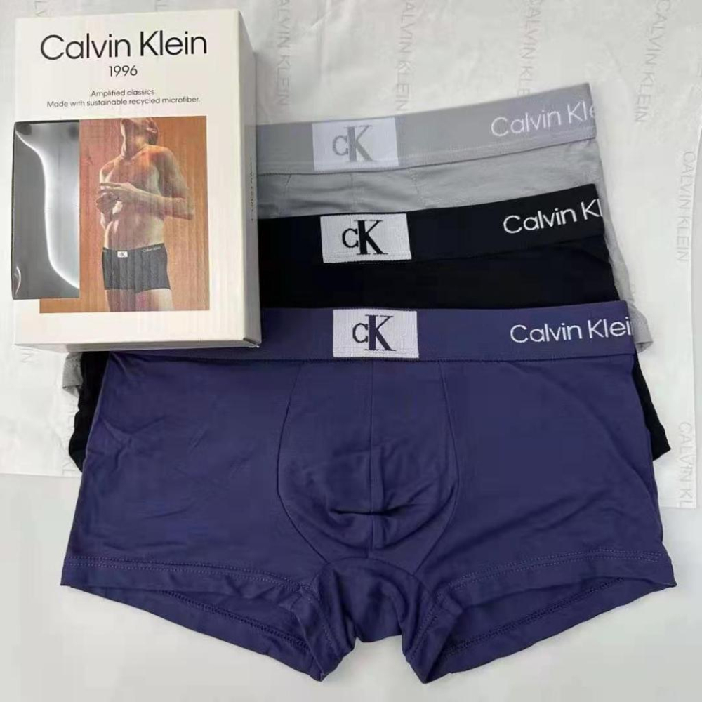 Aurora 購物分享💕 Calvin Klein 996 平口內褲 超細纖維低腰內褲 四角褲-細節圖7