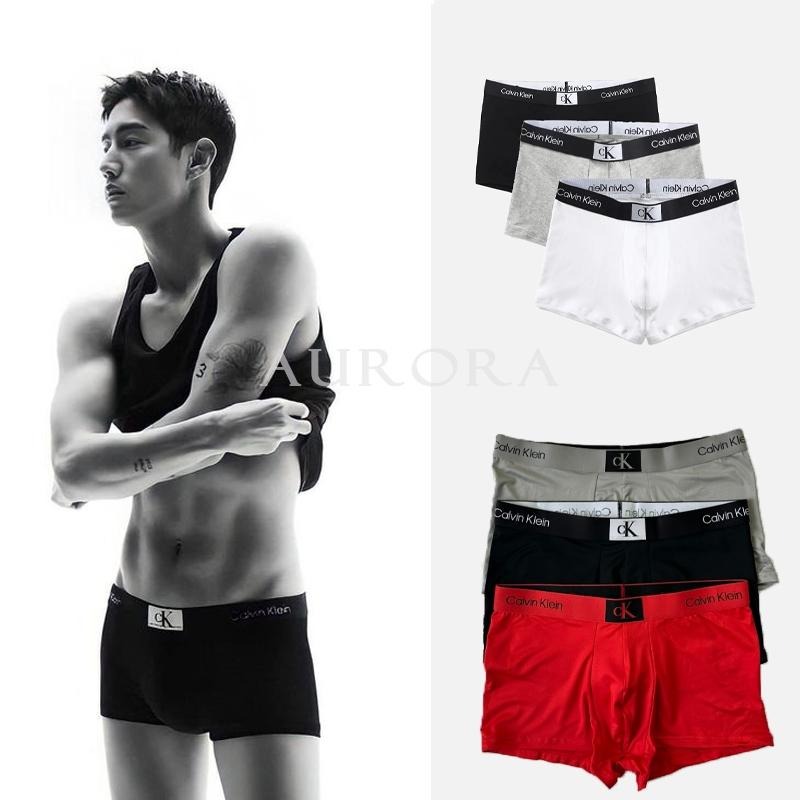 Aurora 購物分享💕 Calvin Klein 996 平口內褲 超細纖維低腰內褲 四角褲-細節圖14