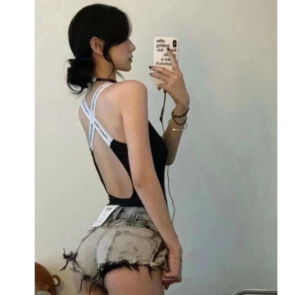 Aurora 購物分享💕 Calvin Klein CK 性感交叉露背 連體泳衣 比基尼 引力帶 帶胸墊 可作泳衣或內襯-細節圖7