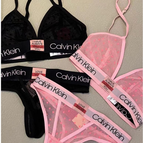 Aurora 購物分享💕 Calvin Klein CK情人節限定款 蕾絲內衣 波點三角杯 （含可拆卸襯墊）