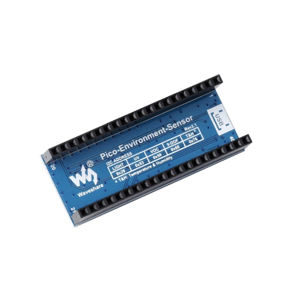 [物聯汪汪] 含稅附發票~ Raspberry Pi Pico I2C 溫濕度光紅外氣氣體等多環境感測器擴充套件-細節圖3