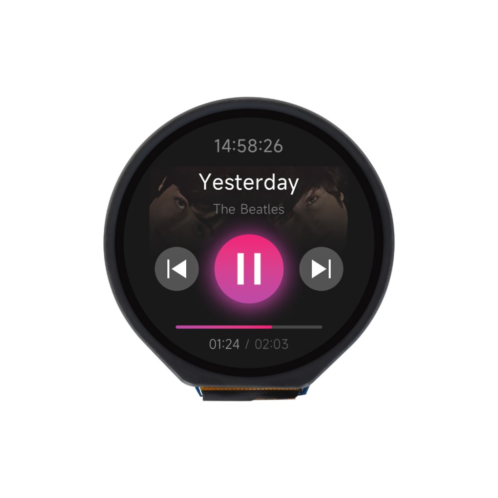 [物聯汪汪] 附發票~ 微雪1.28＂ 吋圓形Touch LCD觸控擴充套件240×240畫素IPS面板 SPI和I2C-細節圖5