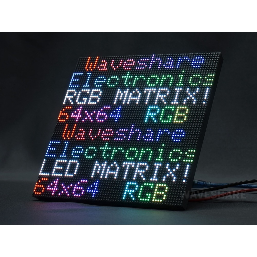 [物聯汪汪] 附發票~ 微雪 RGB全彩LED點陣3mm間距顯示屏64×64亮度可調/4mm間距顯示屏64×32-細節圖5