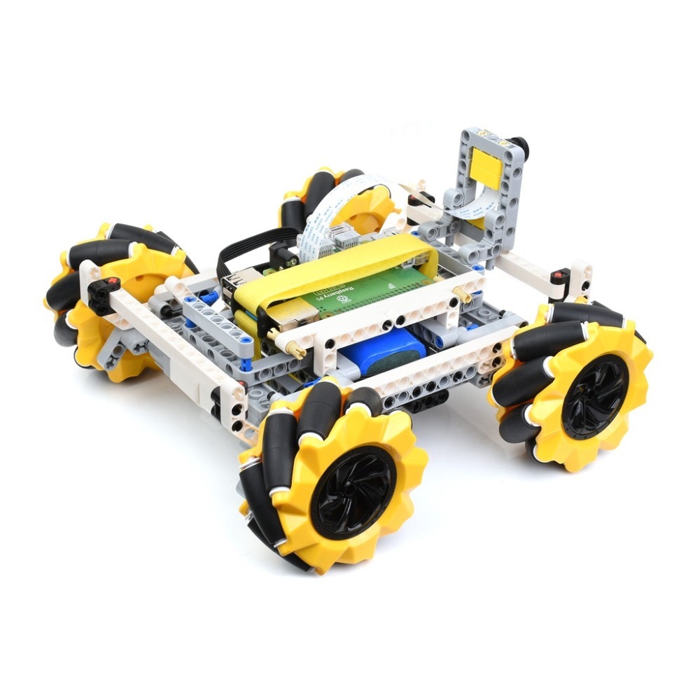 [物聯汪汪] 含稅附發票~ 萬向輪積木智慧車500萬畫素攝像頭Raspberry Pi Build HAT設計-細節圖3