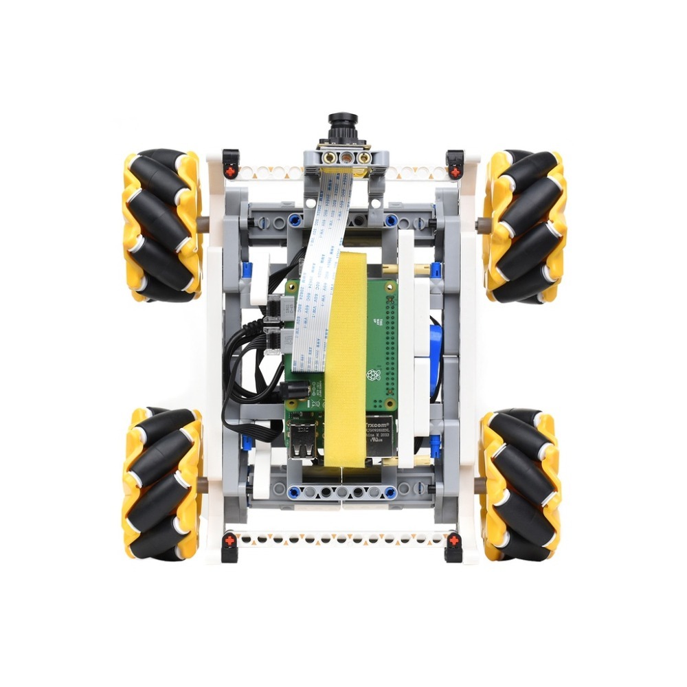 [物聯汪汪] 含稅附發票~ 萬向輪積木智慧車500萬畫素攝像頭Raspberry Pi Build HAT設計-細節圖4