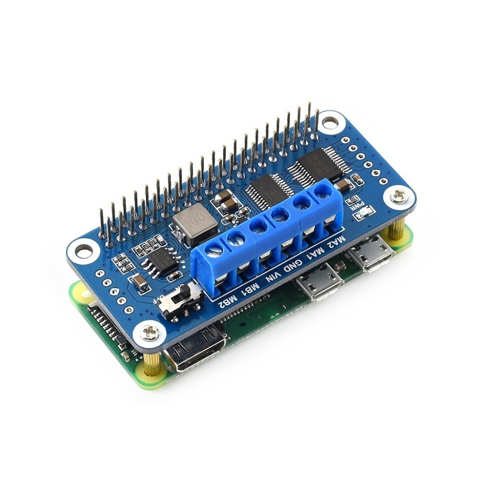 [物聯汪汪] 附發票~Motor Driver HAT樹莓派Raspberry Pi電機驅動板- I2C接口2路直流電機-細節圖5