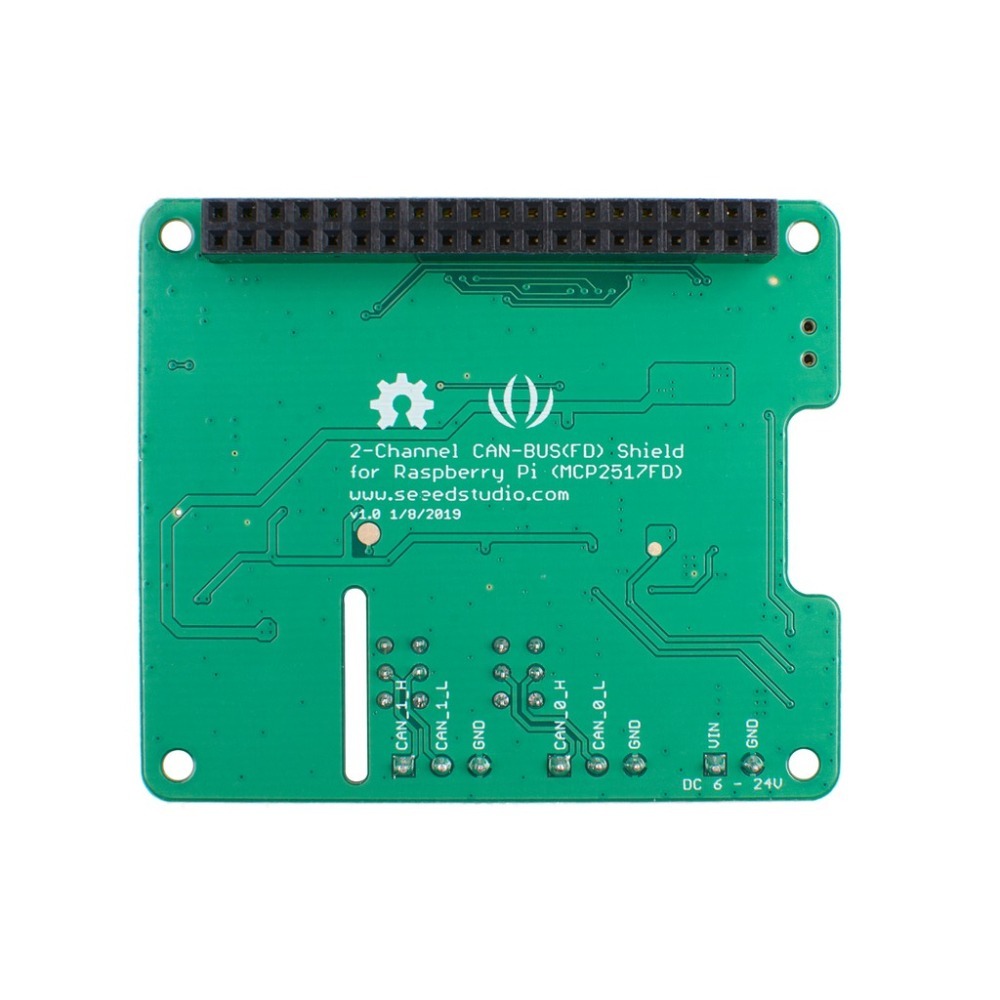 [物聯汪汪]含稅附發票~2-Channel CAN-BUS(FD) Shield for 樹莓派 (MCP2518FD)-細節圖3