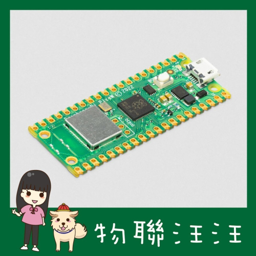 [物聯汪汪] 附發票~ 樹莓派Raspberry Pi Pico W RP2040 WiFi加選USB線及排針