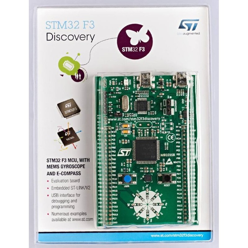 [物聯汪汪]含稅附發票~ STM32F3DISCOVERY CortexM4 STM32F303 陀螺儀加速度計電子羅盤-細節圖2