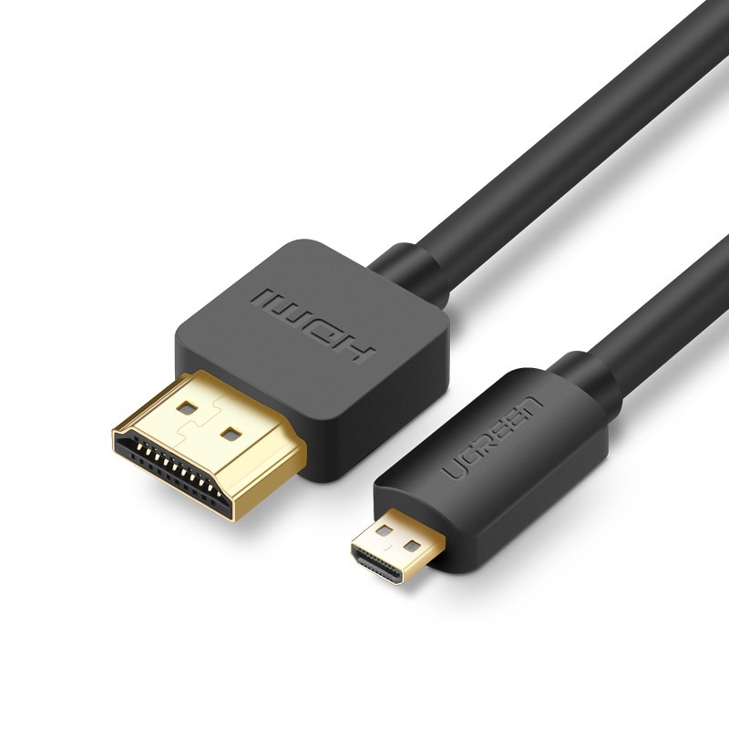[物聯汪汪]含稅附發票~ 樹莓派 Raspberry Pi 4 綠聯 Micro HDMI 轉 HDMI 線 1m-細節圖2