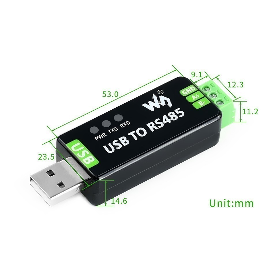 [物聯汪汪] 附發票~微雪工業級USB to RS485 USB轉RS485轉換器 原裝FT232RL 多種保護電路-細節圖5