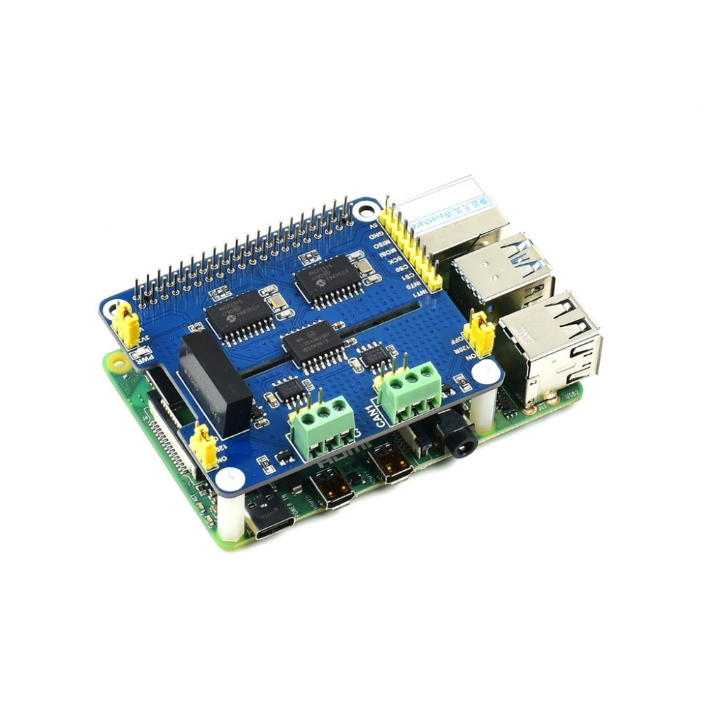 [物聯汪汪] 含稅附發票~Raspberry Pi 樹莓派 2-CH CAN HAT 雙通道隔離型擴充板CAN BUS-細節圖7