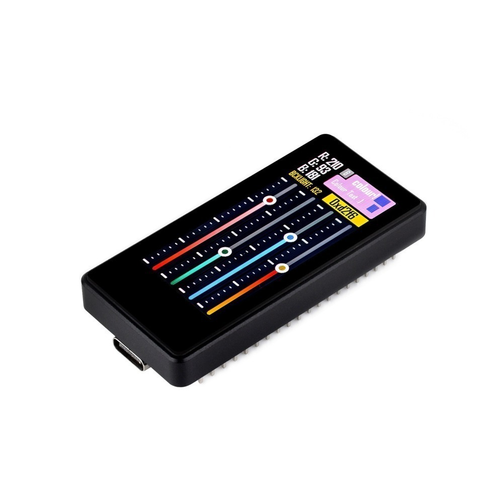 [物聯汪汪] 附發票~ ESP32-S3 1.91＂吋AMOLED觸控式螢幕開發板帶排針 LX7雙核處理器240×536-細節圖2