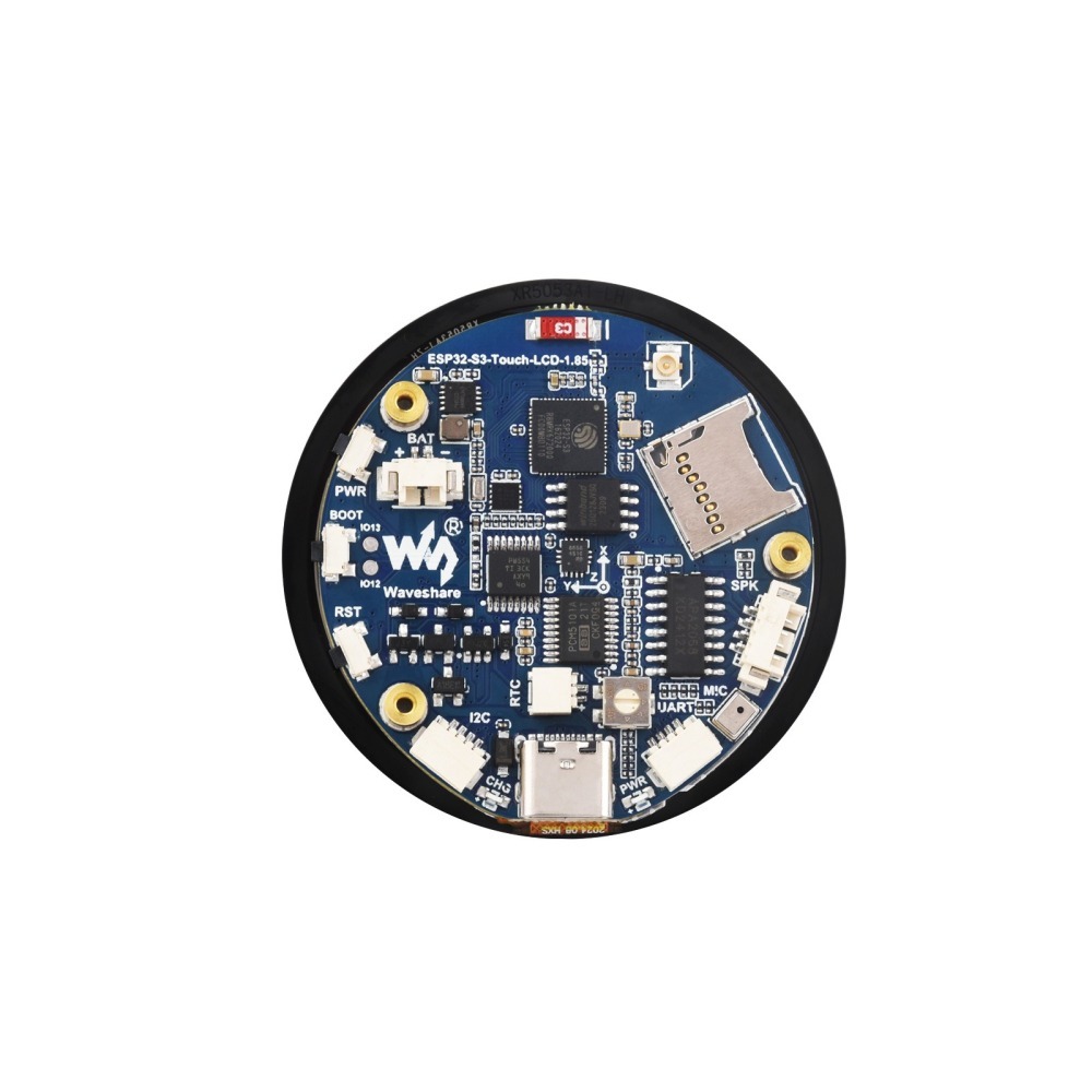 [物聯汪汪] 附發票~ESP32-S3 1.85＂吋雙核240MHz處理器360×360彩色電容觸控板帶無線WIFI藍芽-細節圖4
