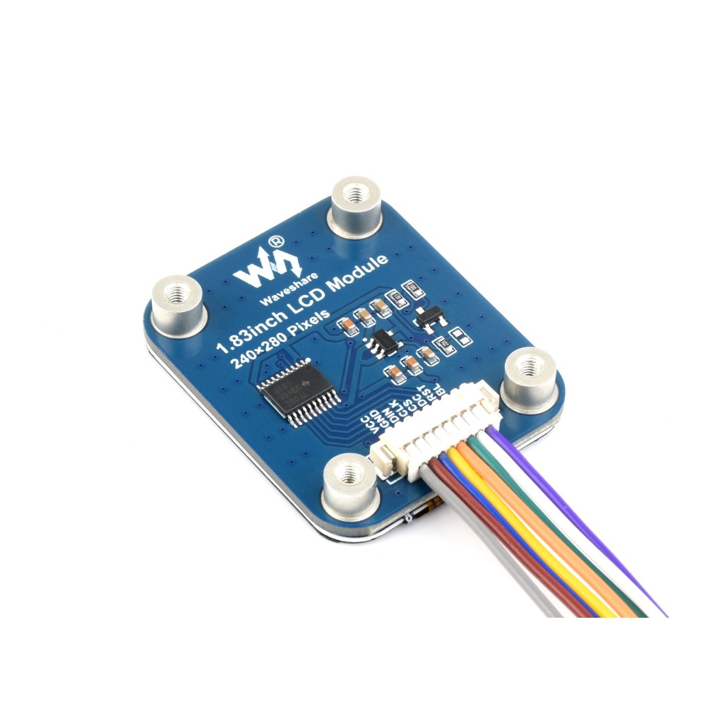 [物聯汪汪] 附發票~微雪正品1.83＂吋IPS彩色LCD顯示屏 240×280解析度 SPI介面65K彩色螢幕 圓角屏-細節圖6