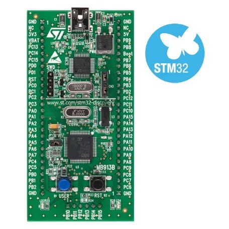 [物聯汪汪] 含稅附發票~ STM32VLDISCOVERY STM32F100 ST-Link 入門開發板-細節圖2