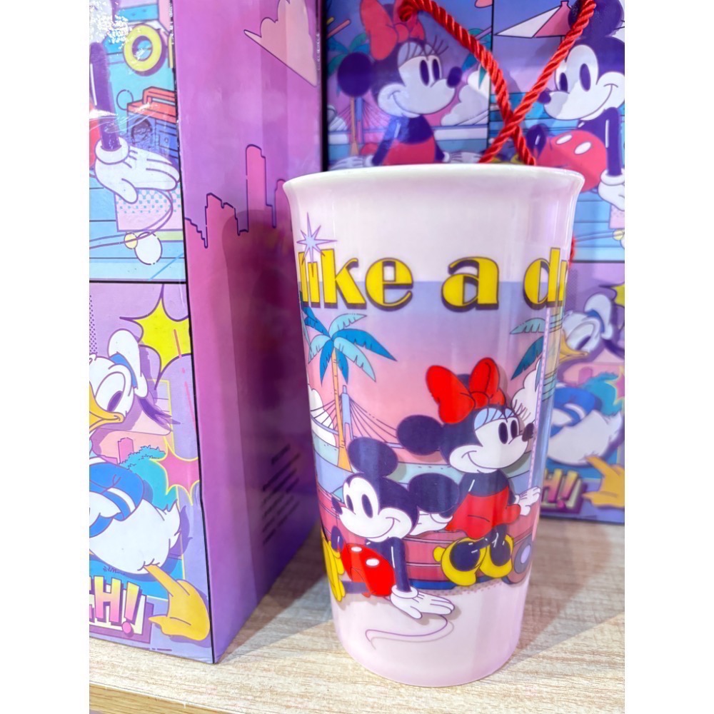 迪士尼專區 正版雷射標籤 迪士尼100週年 磁吸行動電源 維尼 唐老鴨 艾莎 熊抱哥 陶瓷雙層杯-細節圖3