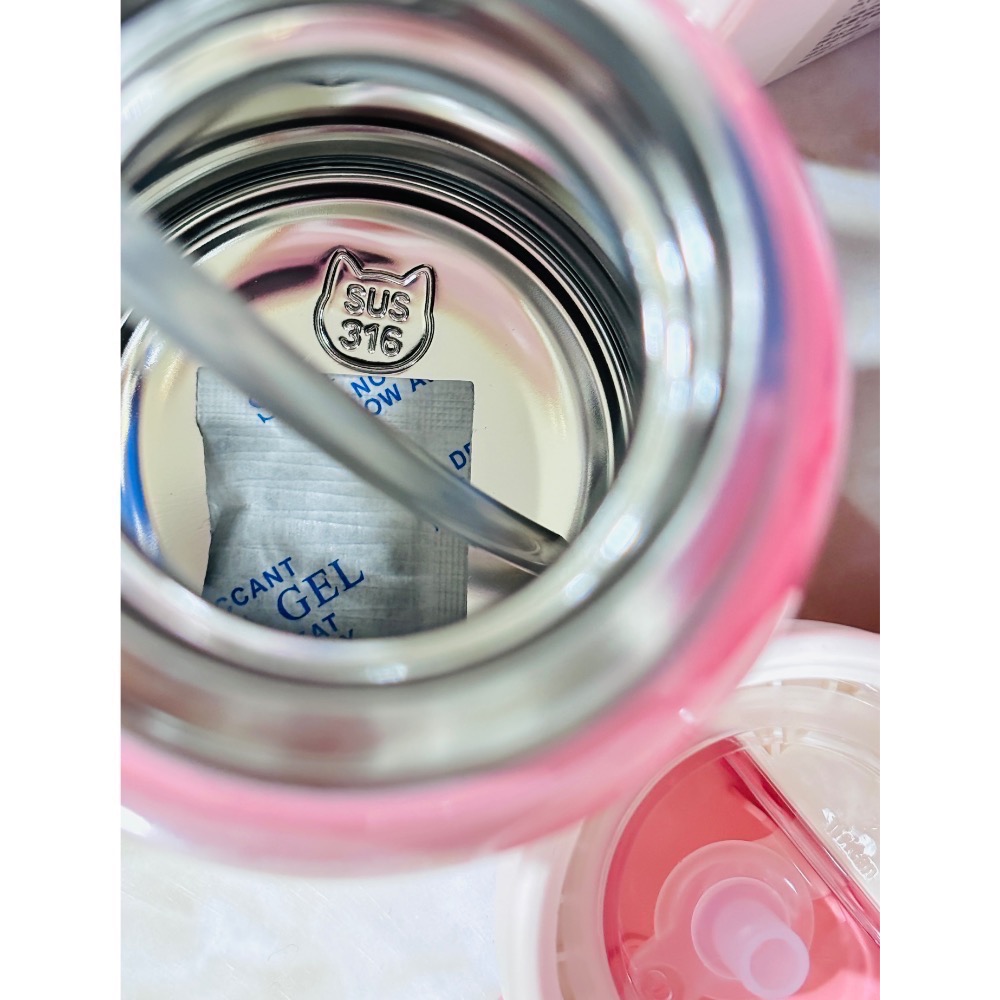 史努比316不鏽鋼內膽保溫杯 歐拉夫鬼狗25公分-細節圖3