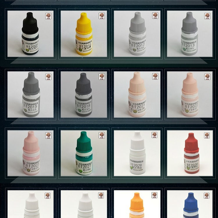 【Max模型小站】酋長大陸 SM模型漆筆塗裝BT純色上色颜料環保水性漆 A (BT2001~2056)(5ml)-細節圖2