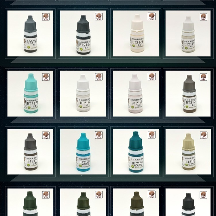 【Max模型小站】酋長大陸 SM模型漆筆塗裝BT純色上色颜料環保水性漆 D (BT2157~2199)(5ml)-細節圖2