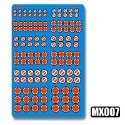 【Max模型小站】模式玩造 鋼彈機甲模型 金屬細節改造 一字螺釘蝕刻片 MX系列(07-12)-規格圖3