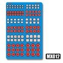 【Max模型小站】模式玩造 鋼彈機甲模型 金屬細節改造 一字螺釘蝕刻片 MX系列(07-12)-規格圖3