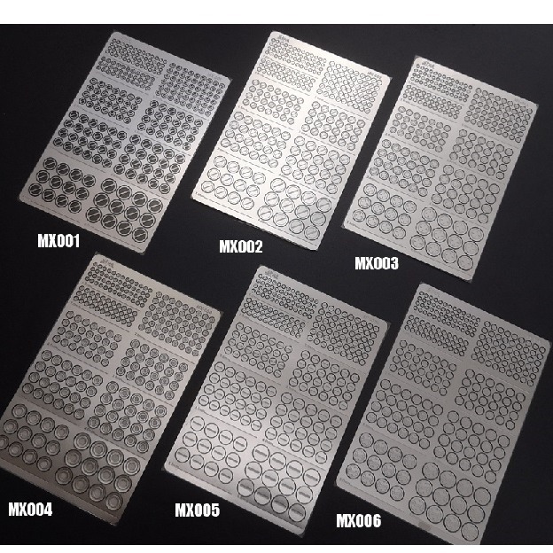 【Max模型小站】模式玩造 鋼彈機甲模型 金屬細節改造 一字螺釘蝕刻片 MX系列(001-006)-細節圖3