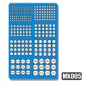 【Max模型小站】模式玩造 鋼彈機甲模型 金屬細節改造 一字螺釘蝕刻片 MX系列(001-006)-規格圖3
