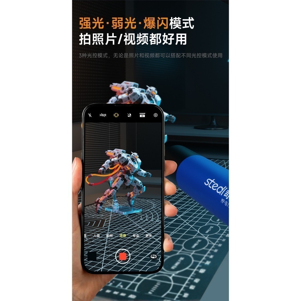 【Max模型小站】司特力 紫光燈 模型螢光滲線液 水貼 UV膠固化手電筒365nm MP-19-細節圖4