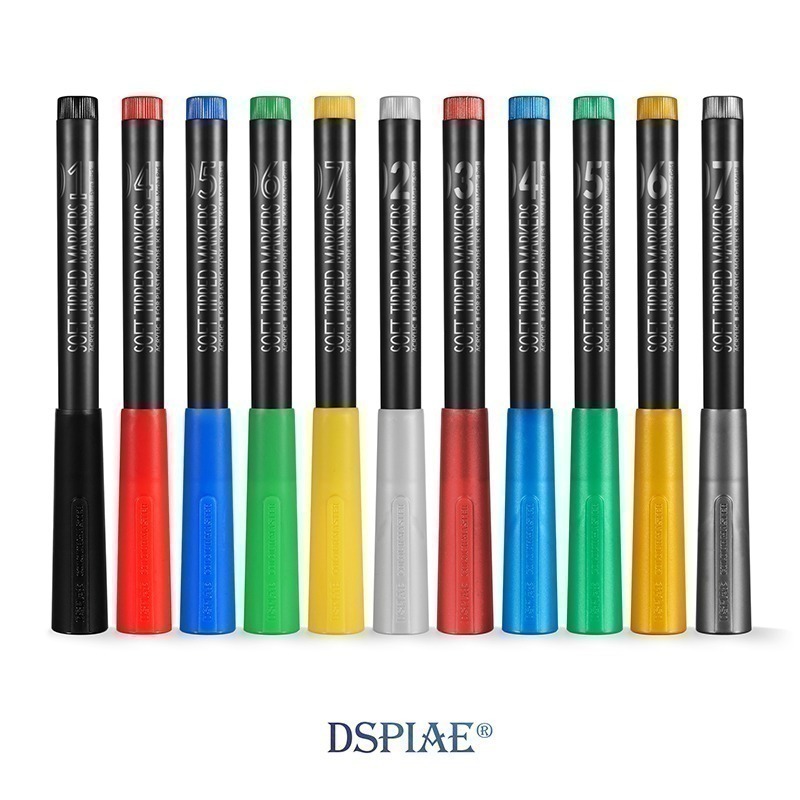 【Max模型小站】DSPIAE 迪斯派 水性軟頭馬克筆 模型基礎色金屬色 全套25支-細節圖2
