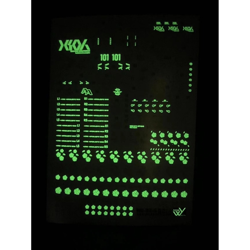 【Max模型小站】藍宇 MG ZGMF-X10A 自由鋼彈2.0(櫻花).專用水貼【螢光+夜光】-細節圖4