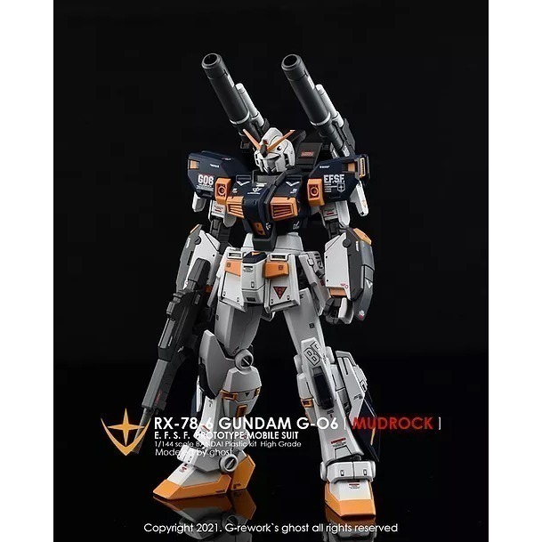 【Max模型小站】炎水貼 GHOST版 HGUC(48) RX-78-456 鋼彈(四五六號機) 螢光水貼-細節圖6