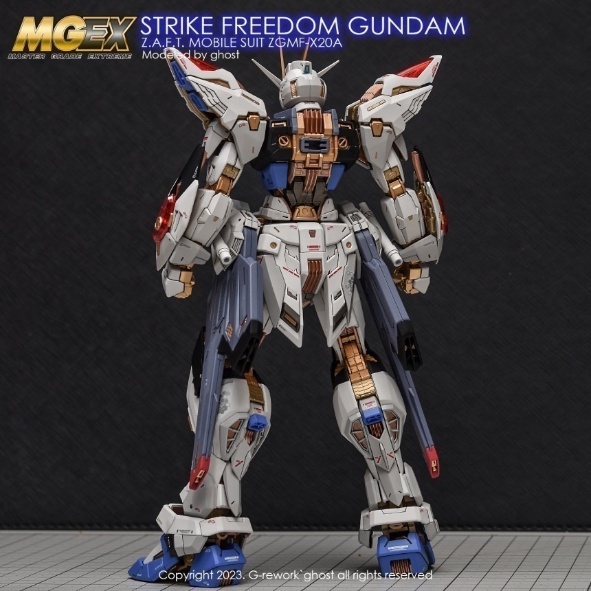 【Max模型小站】炎水貼 GHOST版 MGEX(53) 攻擊自由鋼彈 Strike Freedom 螢光 高清 水貼-細節圖2