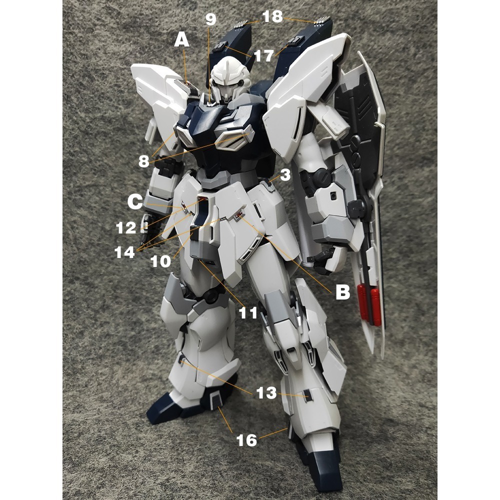 【Max模型小站】ANUBIS 阿努比斯 GP011 MG SINANJU 卡版 原石新安州 細節改件-細節圖4