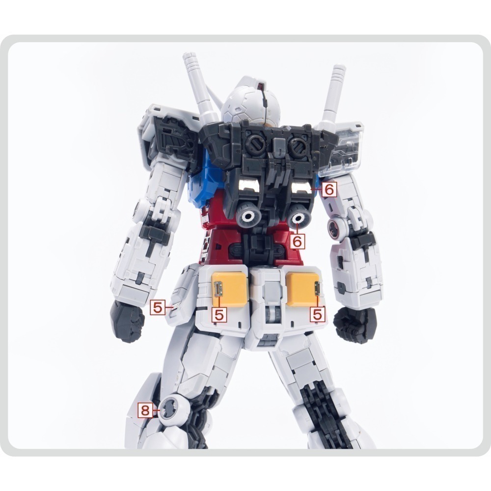 【Max模型小站】TAS沉迷者 RG元祖2.0 RGU RX-78-2 專用高精度蝕刻片模型機甲改造-細節圖4