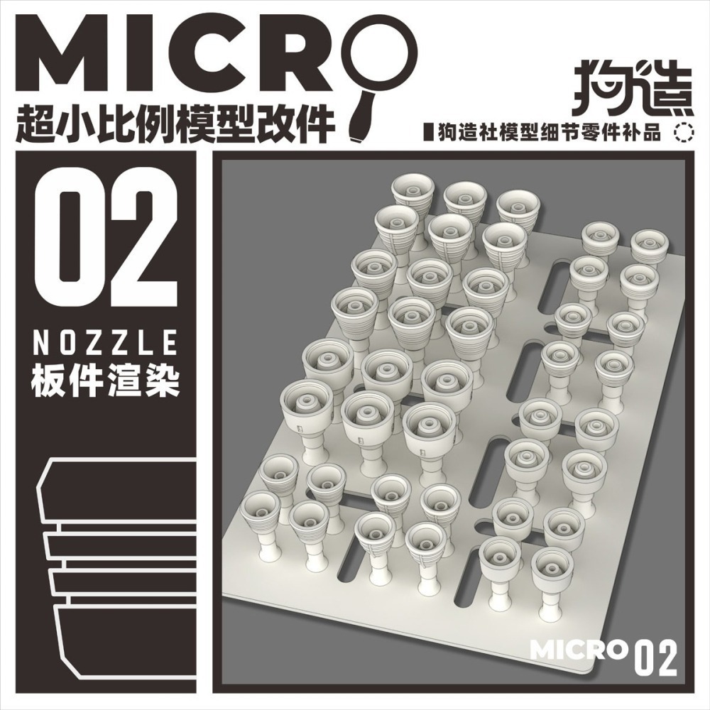 【Max模型小站】狗造社 MICRO-02 小比例微縮模型細節改件 通用-細節圖2
