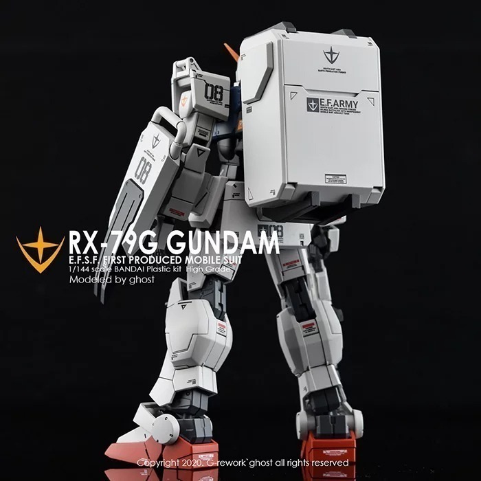 【Max模型小站】炎水貼 GHOST HG(11) 新生 陸戰型 鋼彈 08MS小隊 EZ8 螢光水貼-細節圖4