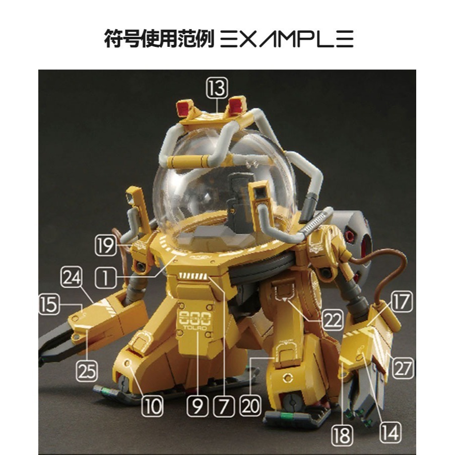 【Max模型小站】GUGU HG 1/144 TOLRO-800 特洛八 模型 高精度 水貼-細節圖3