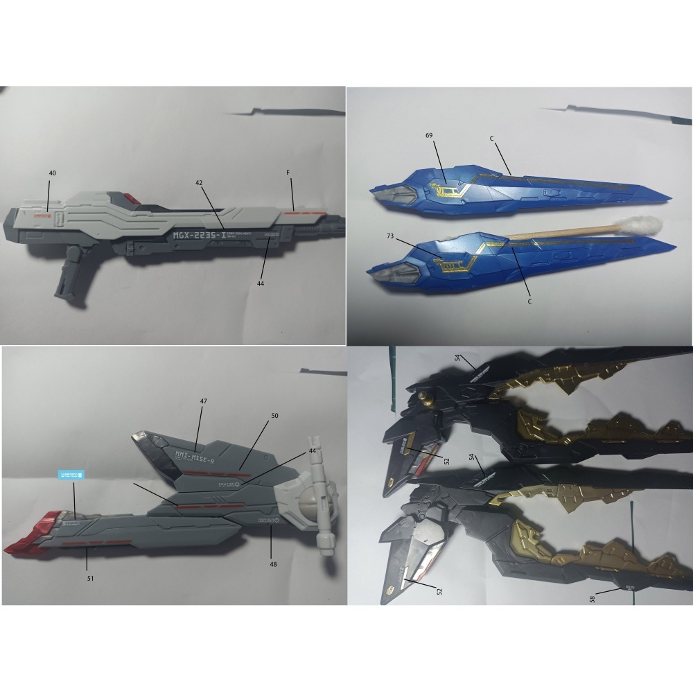 【Max模型小站】Amax工作室 MB樣式 魂藍限定 攻擊自由 配色 1/100 螢光 燙金 水貼-細節圖4