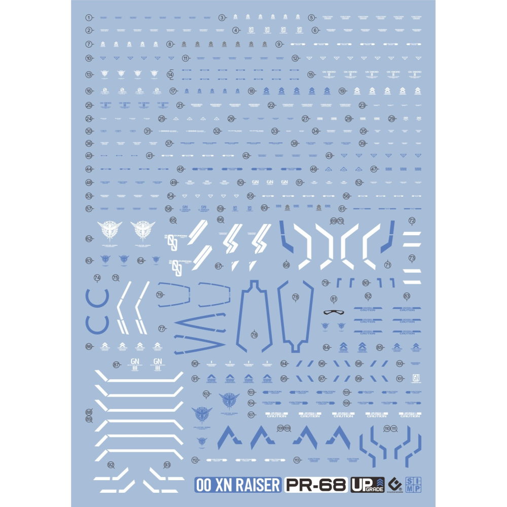 【Max模型小站】EVO RG(56) 00R 00 XN RAISER 00XNR 00RXN 高清 螢光水貼-細節圖2