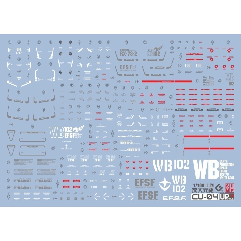 【Max模型小站】EVO MG(113) 1/100 胖虎元祖 RG放大版 元祖2.0 高清 螢光水貼-細節圖2