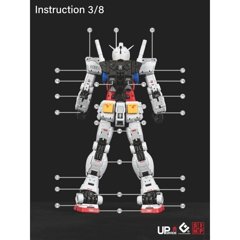 【Max模型小站】EVO MG(113) 1/100 胖虎元祖 RG放大版 元祖2.0 高清 螢光水貼-細節圖5