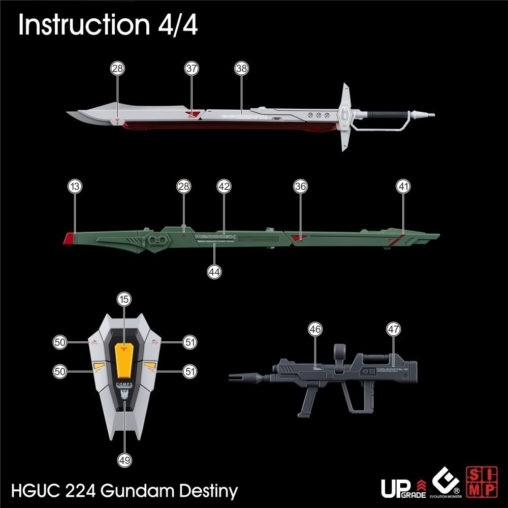 【Max模型小站】EVO HG(39)命運 Destiny 鋼彈SEED劇場版 真飛鳥 螢光 水貼-細節圖6