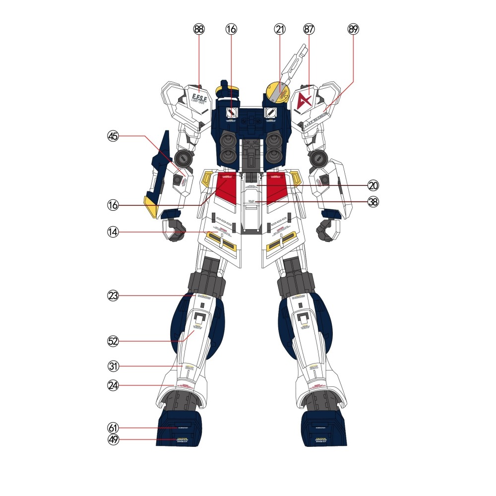 【Max模型小站】拾壹零 RG牛 nu鋼彈 瀧川虛至樣式 水貼-細節圖4