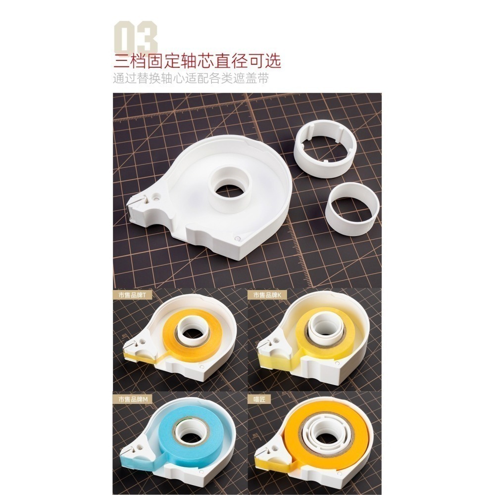 【Max模型小站】喵匠 遮蓋帶收纳盒 切割器 膠帶紙收納-細節圖6