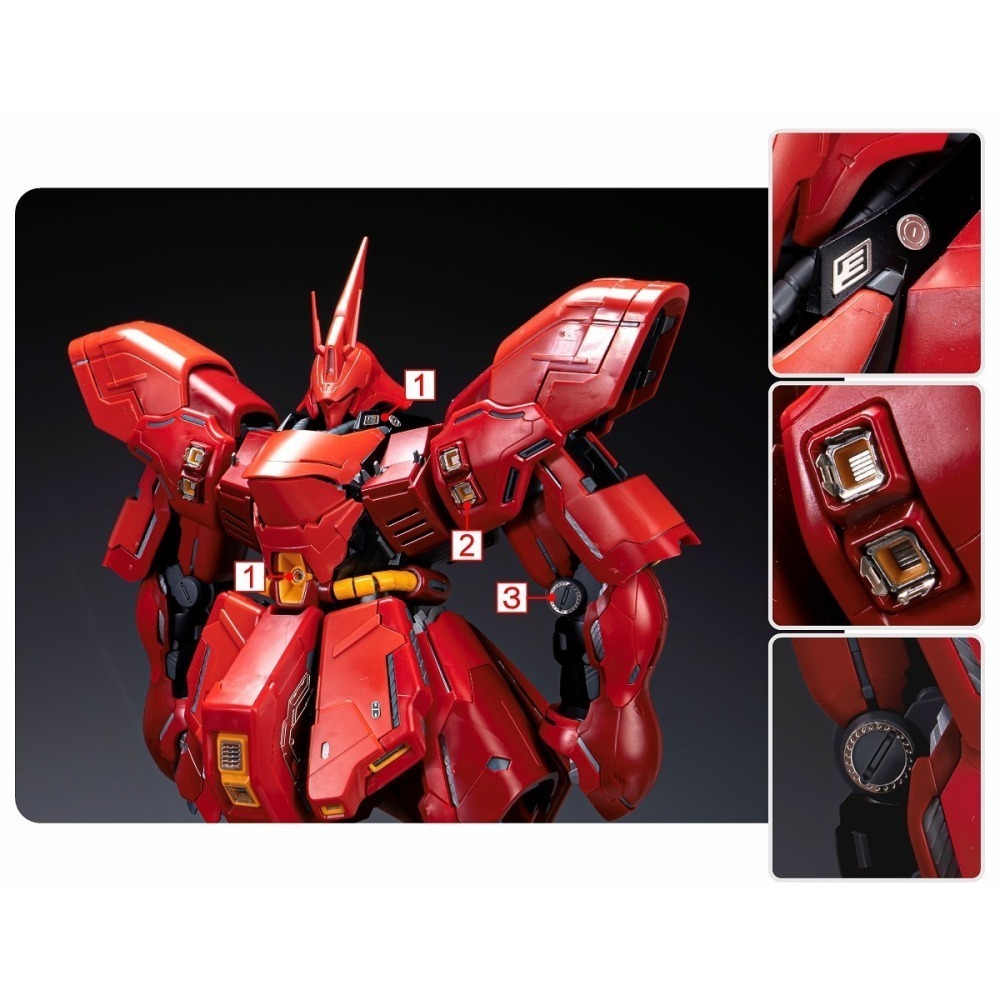 【Max模型小站】TAS沉迷者 MG沙薩比 SAZABI 卡沙 高精度 蝕刻片-細節圖3