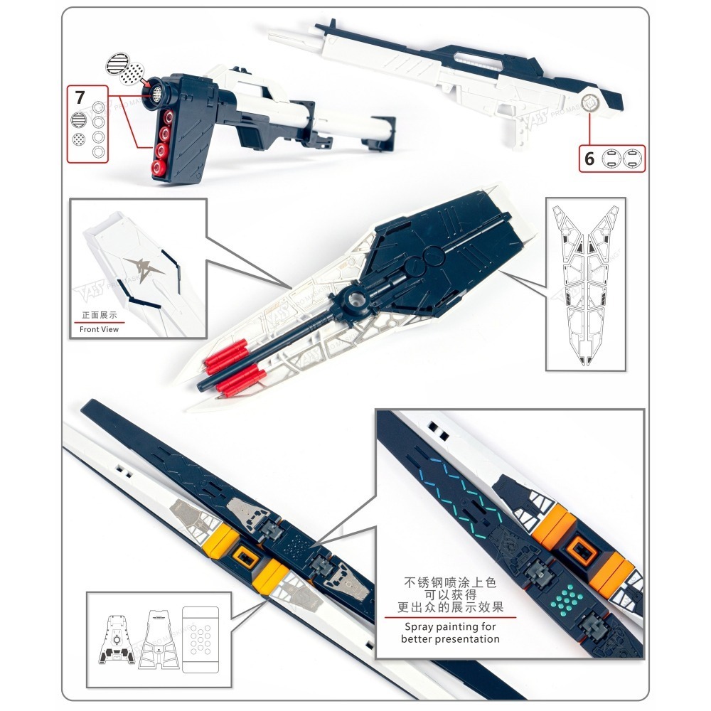 【Max模型小站】TAS沉迷者 MG牛鋼彈 KaNu 卡牛卡版專用 高精度蝕刻片模型機甲改造-細節圖4