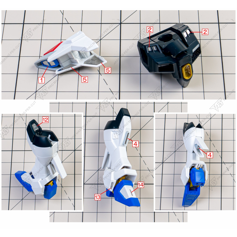 【Max模型小站】TAS沉迷者 HG非凡攻擊自由專用高精度蝕刻片 鋼彈模型機甲細節改造(無背膠)-細節圖4