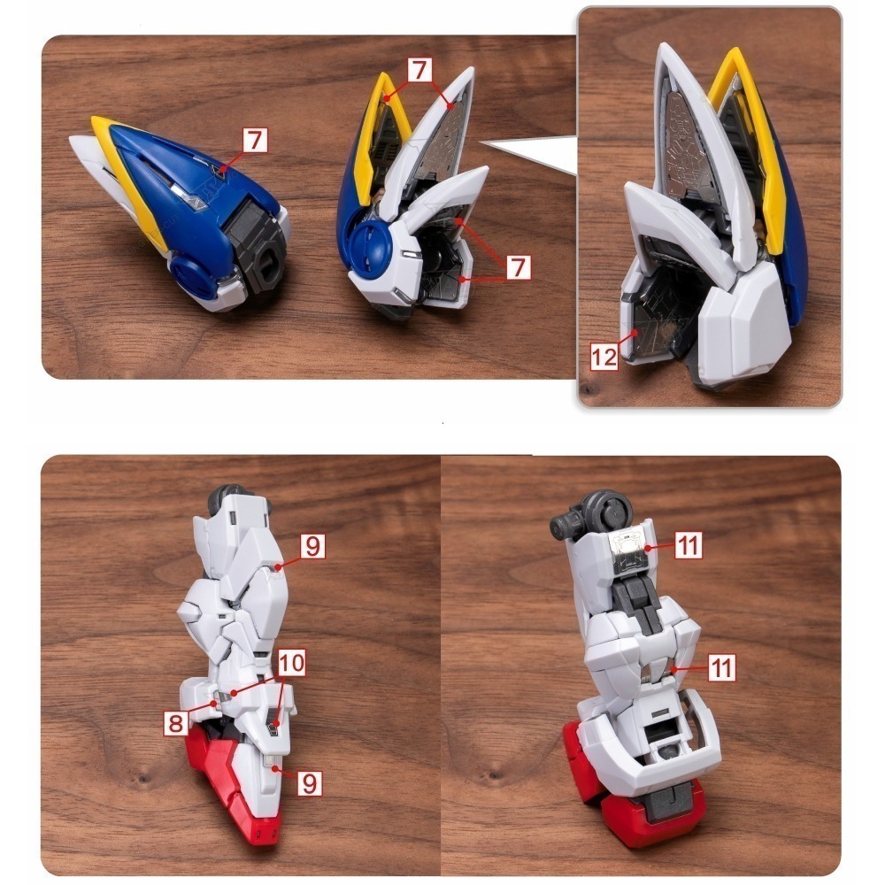 【Max模型小站】TAS沉迷者 MGSD飛翼零式EW掉毛 天使鋼彈 專用高精度蝕刻片 (附背胶)-細節圖5